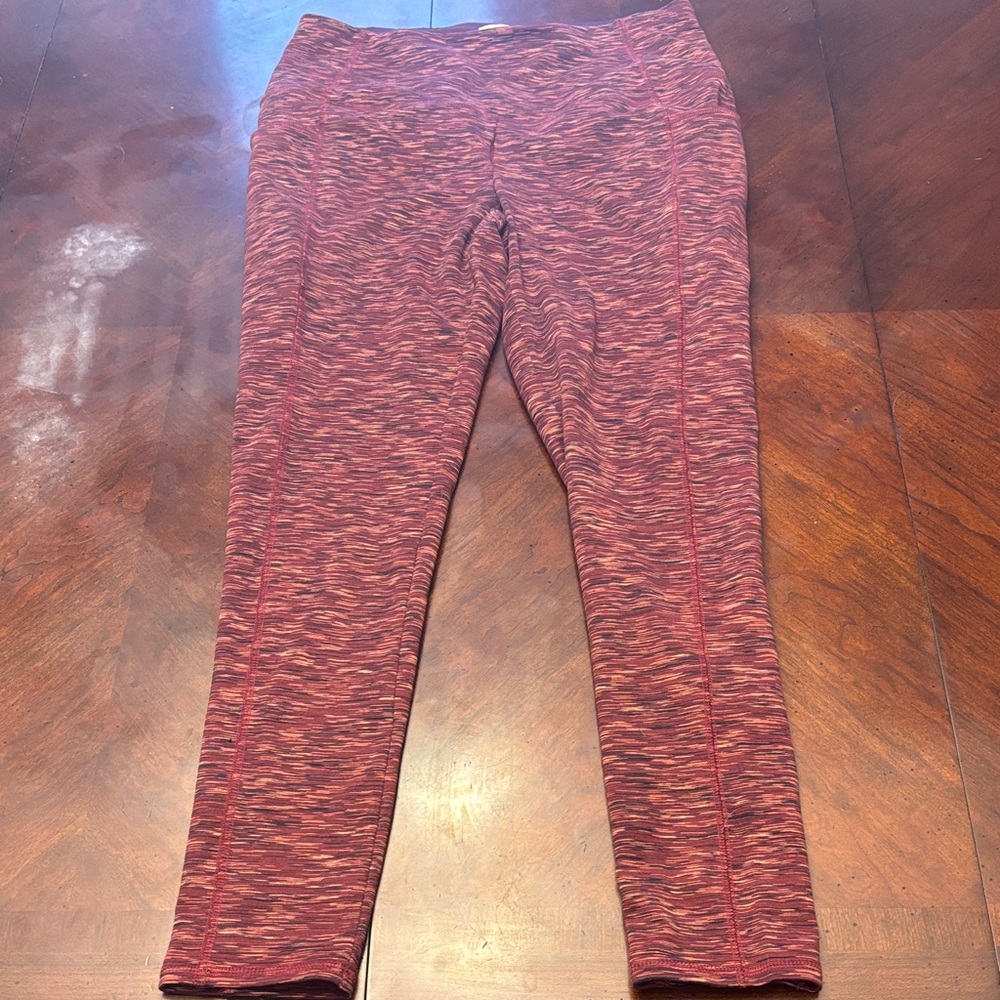 Chico's Women's Red Patterned Leggings
